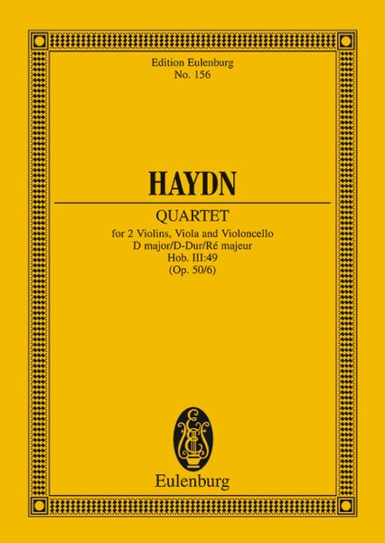 Produktbild: Streichquartett D-Dur "Frosch"