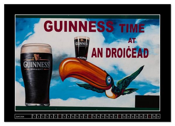 Produktbild: Sl&aacute;inte IRLAND - Pubmalereien (Wandkalender 2026 DIN A4 quer), CALVENDO Monatskalender