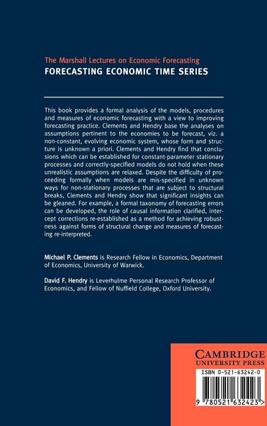 Produktbild: Forecasting Economic Time Series