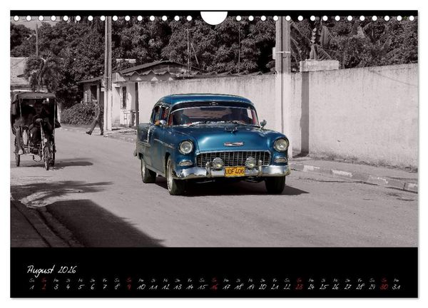 Produktbild: Kuba und die Oldtimer (Wandkalender 2026 DIN A4 quer), CALVENDO Monatskalender