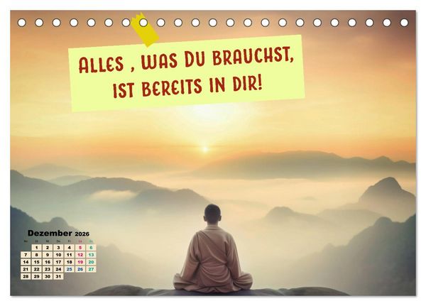 Produktbild: Work - Life - Balance - unterwegs mit coolen Spr&uuml;chen (Tischkalender 2026 DIN A5 quer), CALVENDO Monatskalender