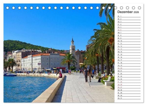 Produktbild: Split - Metropole Dalmatiens (Tischkalender 2026 DIN A5 quer), CALVENDO Monatskalender
