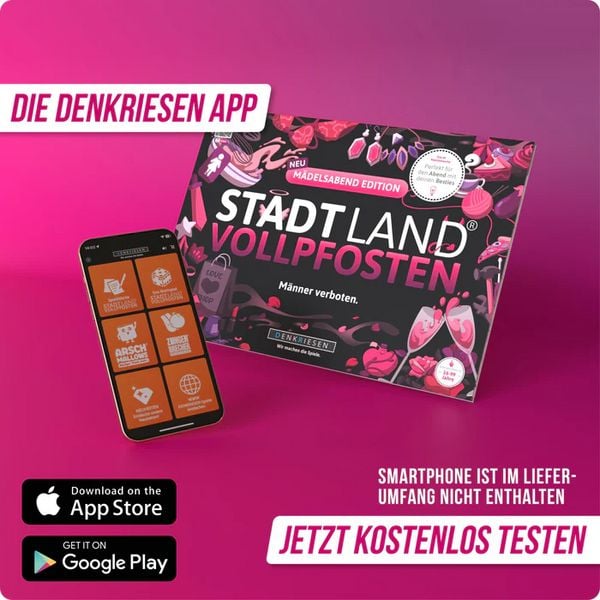 Produktbild: DENKRIESEN - STADT LAND VOLLPFOSTEN&reg; - M&Auml;DELSABEND EDITION "M&auml;nner verboten." - A4