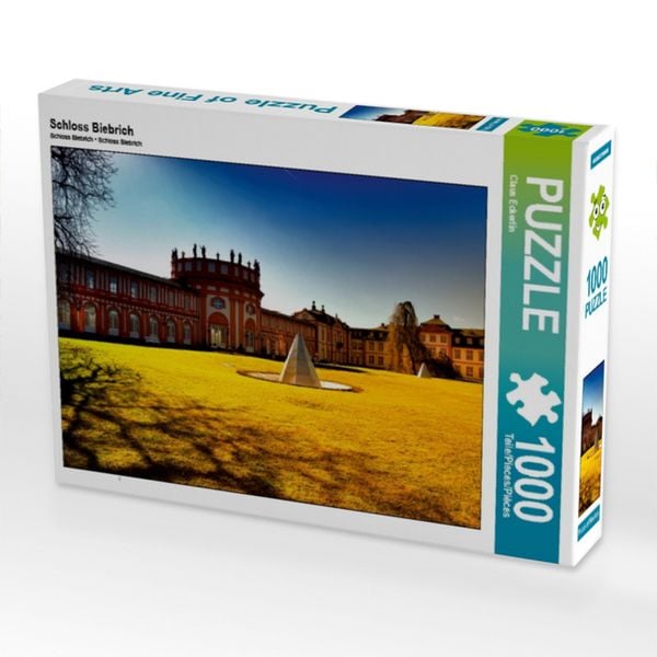 CALVENDO Puzzle Schloss Biebrich | 1000 Teile Lege-Größe 64x48cm Foto-Puzzle für glückliche Stunden