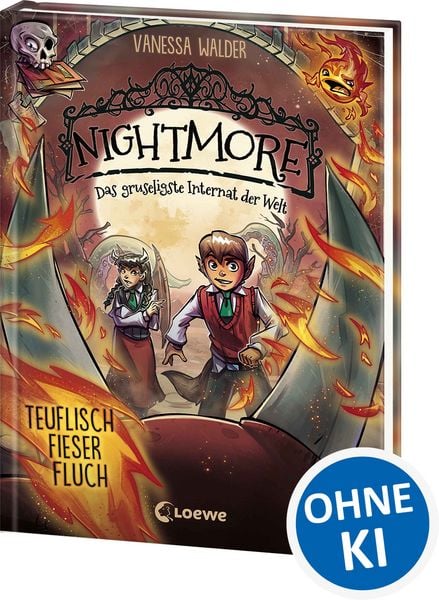 Nightmore - Das gruseligste Internat der Welt (Band 3) - Teuflisch fieser Fluch, Gebundene Ausgabe von Vanessa Walder, Loewe, 9783743219588