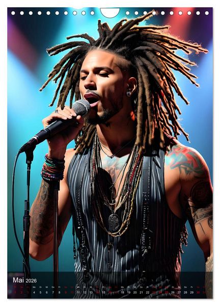 Produktbild: Rockstars - Live on Stage (Wandkalender 2026 DIN A4 hoch), CALVENDO Monatskalender