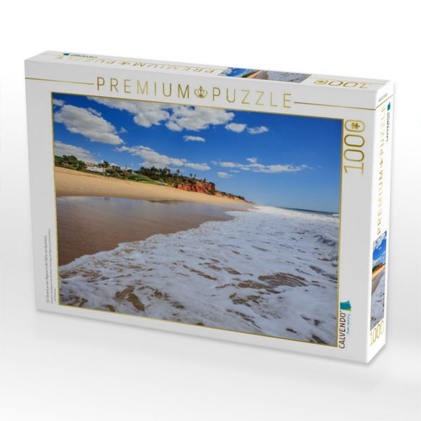 Produktbild: CALVENDO Puzzle Ein Strand an der Algarve in der N&auml;he von Quarteira | 1000 Teile Lege-Gr&ouml;&szlig;e 64x48cm Foto-Puzzle f&uuml;r gl&uuml;ckliche Stunden
