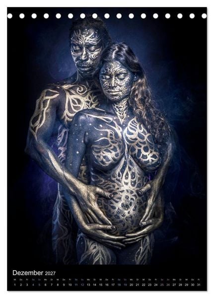 Produktbild: Bodypainting Adventures - Farbe auf nackter Haut (Tischkalender 2027 DIN A5 hoch), CALVENDO Monatskalender