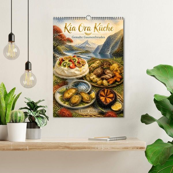 Produktbild: Kia Ora K&uuml;che - Gemalte Gaumenfreuden (Wandkalender 2027 DIN A3 hoch), CALVENDO Monatskalender