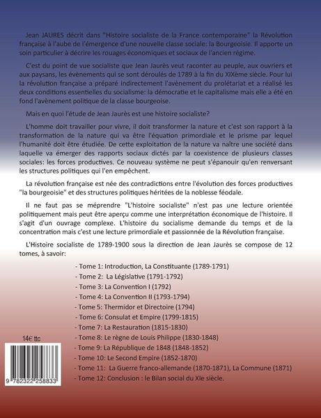Produktbild: Histoire socialiste de la France contemporaine