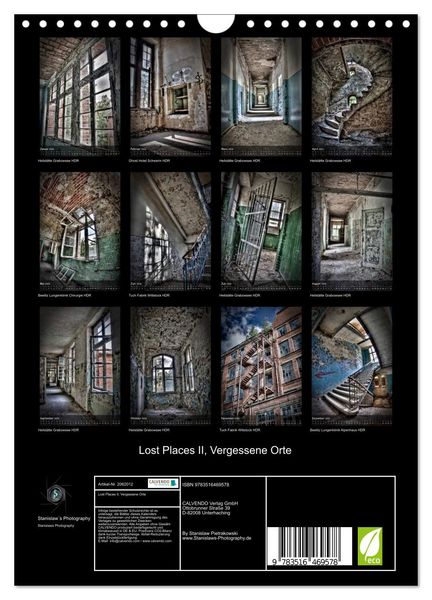 Produktbild: Lost Places II, Vergessene Orte (Wandkalender 2026 DIN A4 hoch), CALVENDO Monatskalender