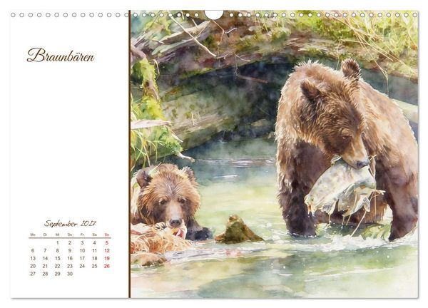 Produktbild: Tiere in Skandinaviens Wildnis (Wandkalender 2027 DIN A3 quer), CALVENDO Monatskalender