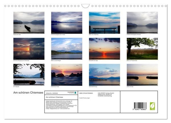 Produktbild: Am sch&ouml;nen Chiemsee (Wandkalender 2026 DIN A3 quer), CALVENDO Monatskalender