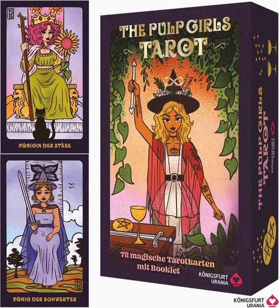 The Pulp Girls Tarot - Connecte dich mit deiner Intuition, Set von Pulp Girls, Königsfurt-urania, 9783868265880