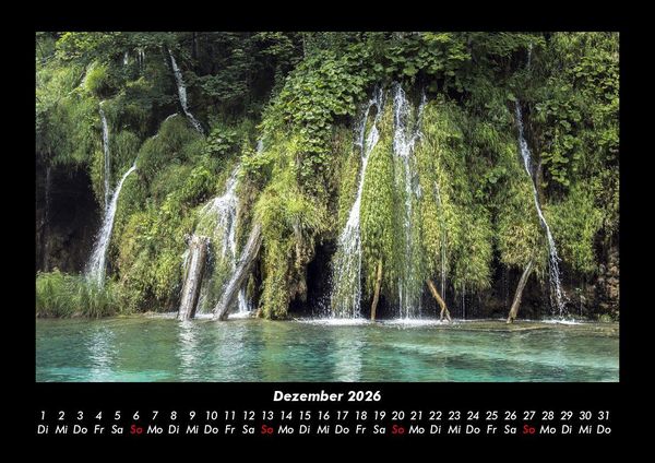 Produktbild: Wasserf&auml;lle 2026 Fotokalender DIN A3