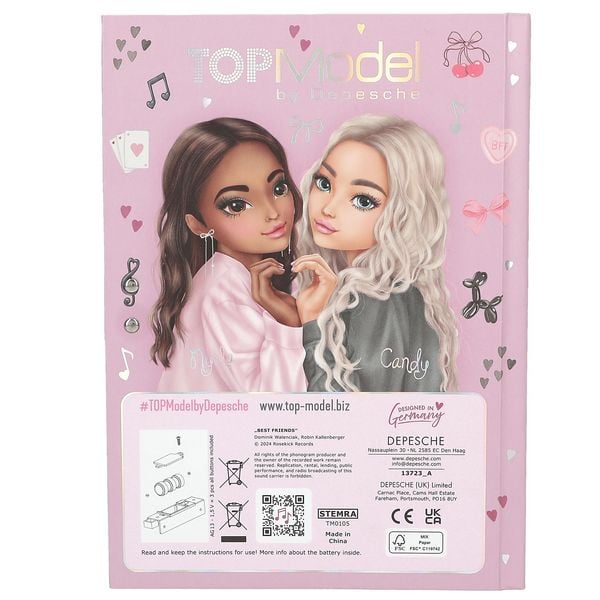 Produktbild: TOPModel Geheimcode Tagebuch mit Sound MY BFF
