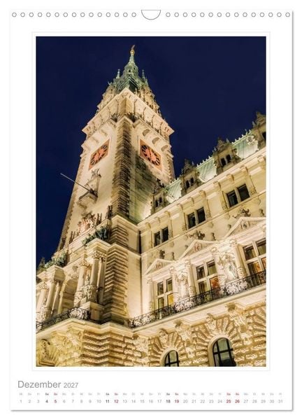 Produktbild: Hamburg - Impressionen einer Stadt (Wandkalender 2027 DIN A3 hoch), CALVENDO Monatskalender