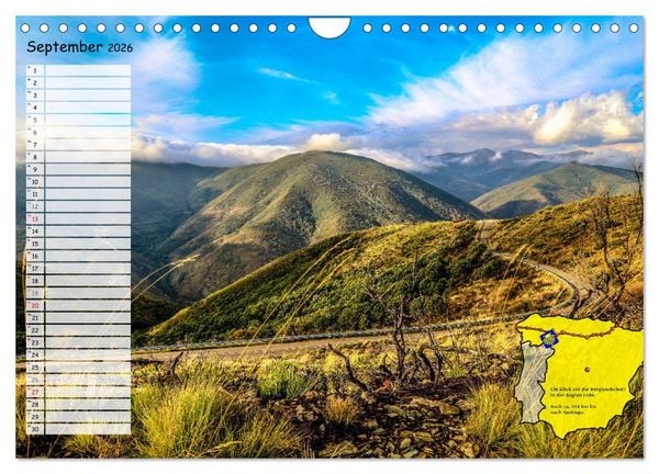 Produktbild: Der Jakobsweg von seinen sch&ouml;nsten Seiten! (Wandkalender 2026 DIN A4 quer), CALVENDO Monatskalender