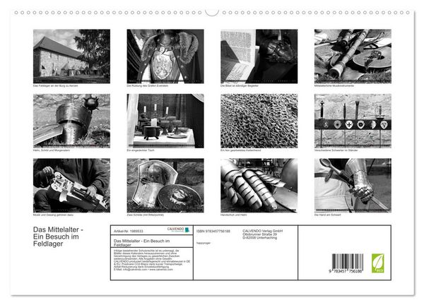 Produktbild: Das Mittelalter - Ein Besuch im Feldlager (hochwertiger Premium Wandkalender 2026 DIN A2 quer), Kunstdruck in Hochglanz
