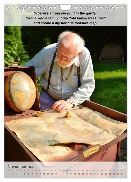 Produktbild: Exploring new passions as a pensioner (Wall Calendar 2026 DIN A4 portrait), CALVENDO 12 Month Wall Calendar