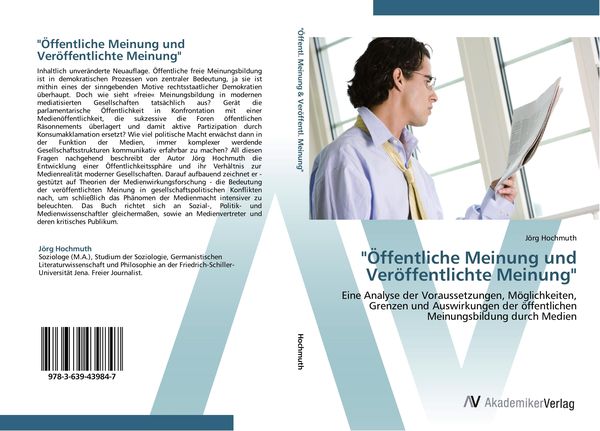 Produktbild: "&Ouml;ffentliche Meinung und Ver&ouml;ffentlichte Meinung"