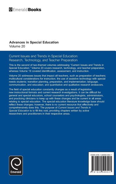 Produktbild: Current Issues and Trends in Special Education