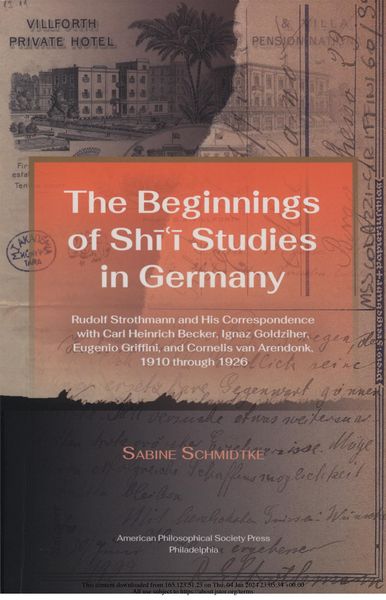 Produktbild: Beginnings of Shi'i Studies in Germany