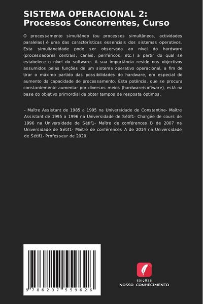 Produktbild: SISTEMA OPERACIONAL 2: Processos Concorrentes, Curso