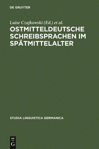 Produktbild: Ostmitteldeutsche Schreibsprachen im Sp&auml;tmittelalter