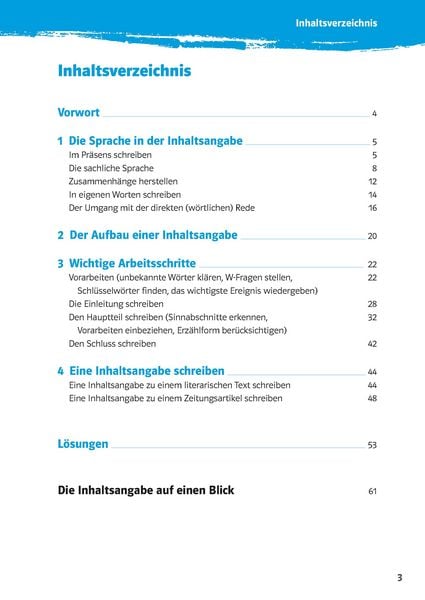 Produktbild: Klett 10-Minuten-Training Deutsch Aufsatz Inhaltsangabe 6. - 8. Klasse