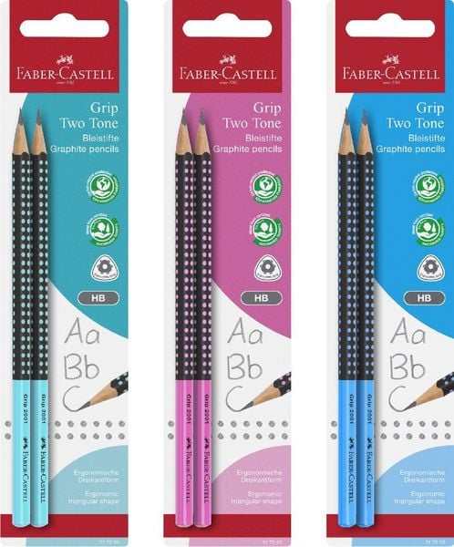Produktbild: Faber-Castell Bleistift Grip 2001 Two Tone HB 2x BK