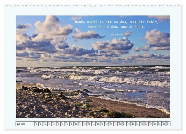 Produktbild: Zitate und Weisheiten (Wandkalender 2026 DIN A2 quer), CALVENDO Monatskalender