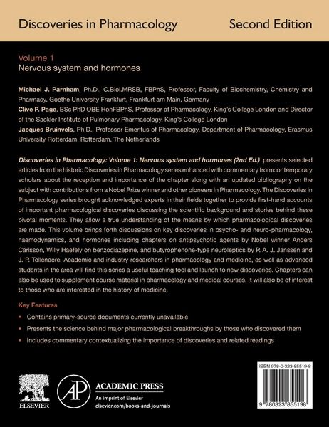 Produktbild: Discoveries in Pharmacology - Volume 1 - Nervous system and hormones