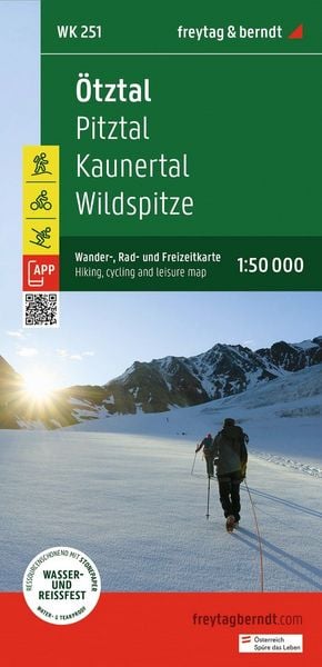 Produktbild: Freytag & berndt Wanderkarte WK 251 &Ouml;tztal, Pitztal - Kaunertal - Wildspitze 1:50.000