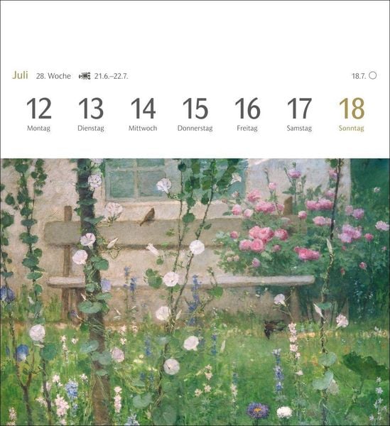 Produktbild: Malerische G&auml;rten Postkartenkalender 2027 - Kalender mit 53 Kunstpostkarten