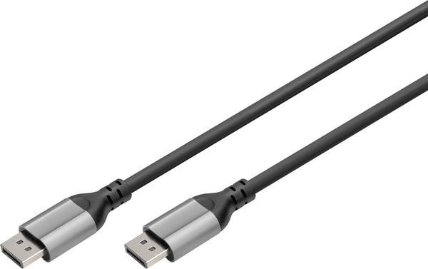 Digitus DB-340105-020-S DisplayPort Adapter [1x DisplayPort Stecker - 1x DisplayPort Stecker] Schwarz Geschirmt, Rund 2 