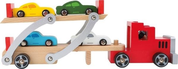 Produktbild: small foot Autotransporter Klassik aus Holz f&uuml;r 4 Autos