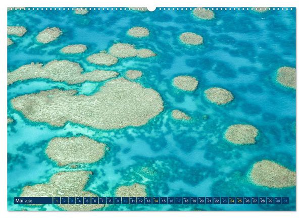 Produktbild: Great Barrier Reef und die Whitsundays (hochwertiger Premium Wandkalender 2026 DIN A2 quer), Kunstdruck in Hochglanz