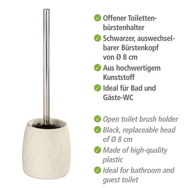 Produktbild: WC-Garnitur Mod. Goa Beige, in Naturstein-Optik