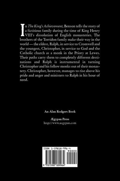 Produktbild: The King's Achievement by Robert Hugh Benson, Fiction, Literary, Christian, Science Fiction