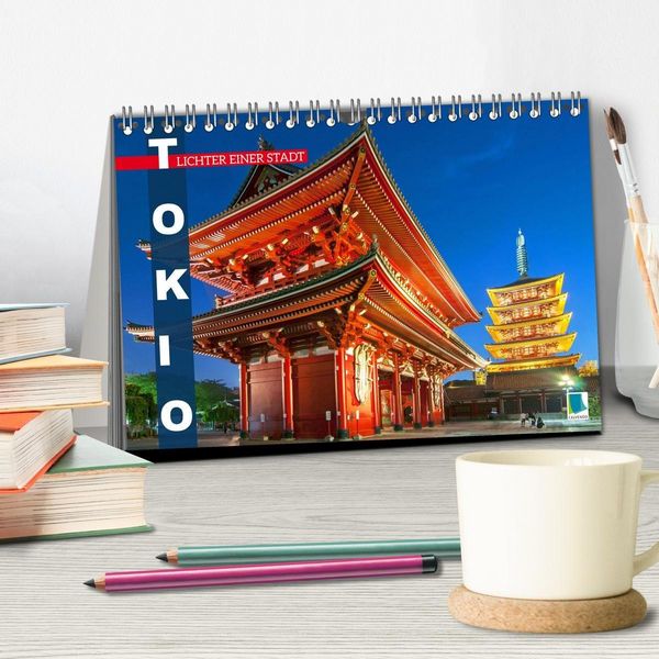 Produktbild: Tokio: Lichter einer Stadt (Tischkalender 2027 DIN A5 quer), CALVENDO Monatskalender