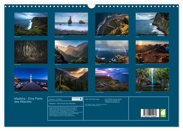 Produktbild: Madeira - Eine Perle des Atlantiks (Wandkalender 2026 DIN A3 quer), CALVENDO Monatskalender