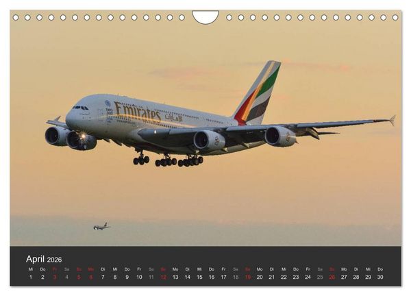 Produktbild: Verkehrsflugzeuge (Wandkalender 2026 DIN A4 quer), CALVENDO Monatskalender