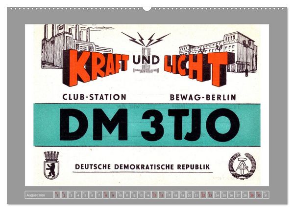Produktbild: Amateurfunk in Ost-Berlin (Wandkalender 2026 DIN A2 quer), CALVENDO Monatskalender