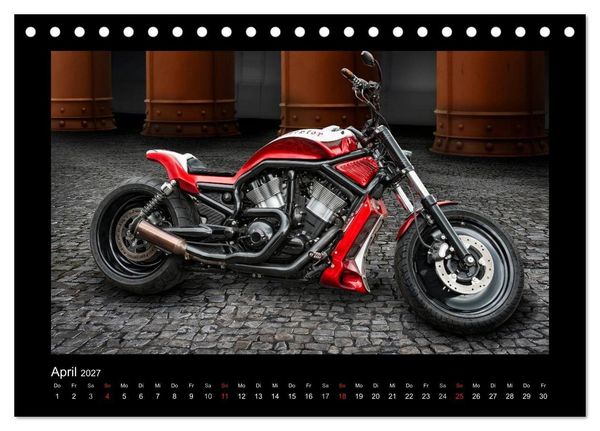 Produktbild: Motorrad-Tr&auml;ume &ndash; Chopper und Custombikes (Tischkalender 2027 DIN A5 quer), CALVENDO Monatskalender
