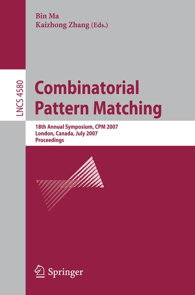 Produktbild: Combinatorial Pattern Matching