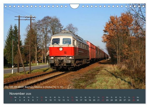 Produktbild: Mit Diesellokomotiven quer durch die Lausitz - 2026 (Wandkalender 2026 DIN A4 quer), CALVENDO Monatskalender