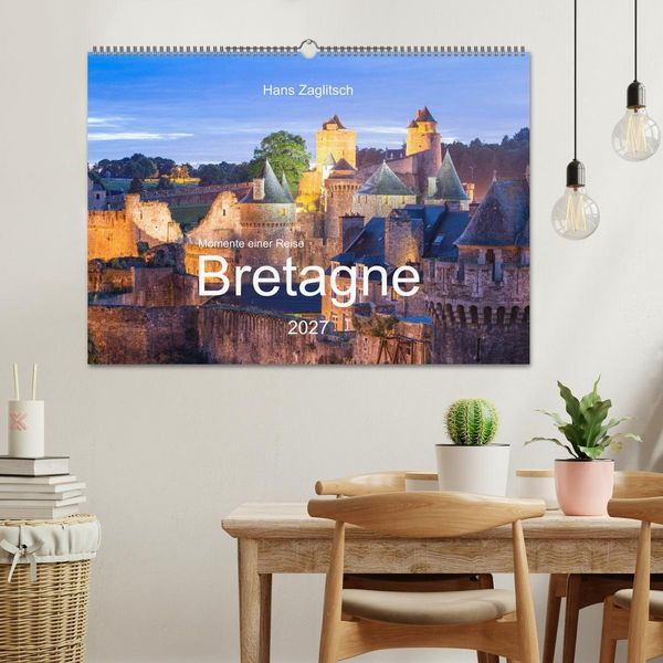 Produktbild: Momente einer Reise - Bretagne (Wandkalender 2027 DIN A2 quer), CALVENDO Monatskalender