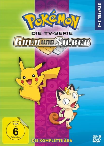 Produktbild: Pok&eacute;mon - Die TV-Serie: Gold und Silber - Staffel 3-5 [20 DVDs]