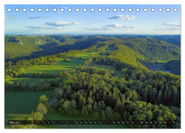 Produktbild: Mein Donautal aus der Luft (Tischkalender 2027 DIN A5 quer), CALVENDO Monatskalender